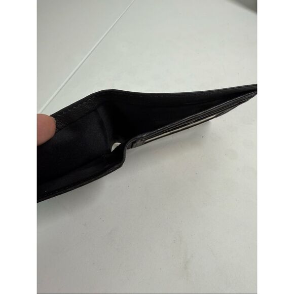 Men’s Leather Bifold Wallet ID / Credit Cards Slots Black See Description - Picture 5 of 10